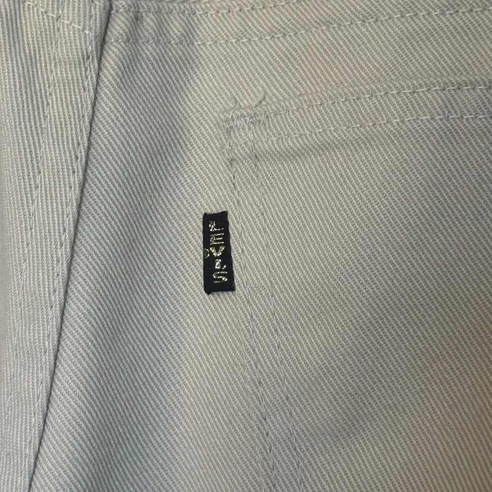Vintage Levis Pants Mens 30x29 Beige Sta Prest Big E